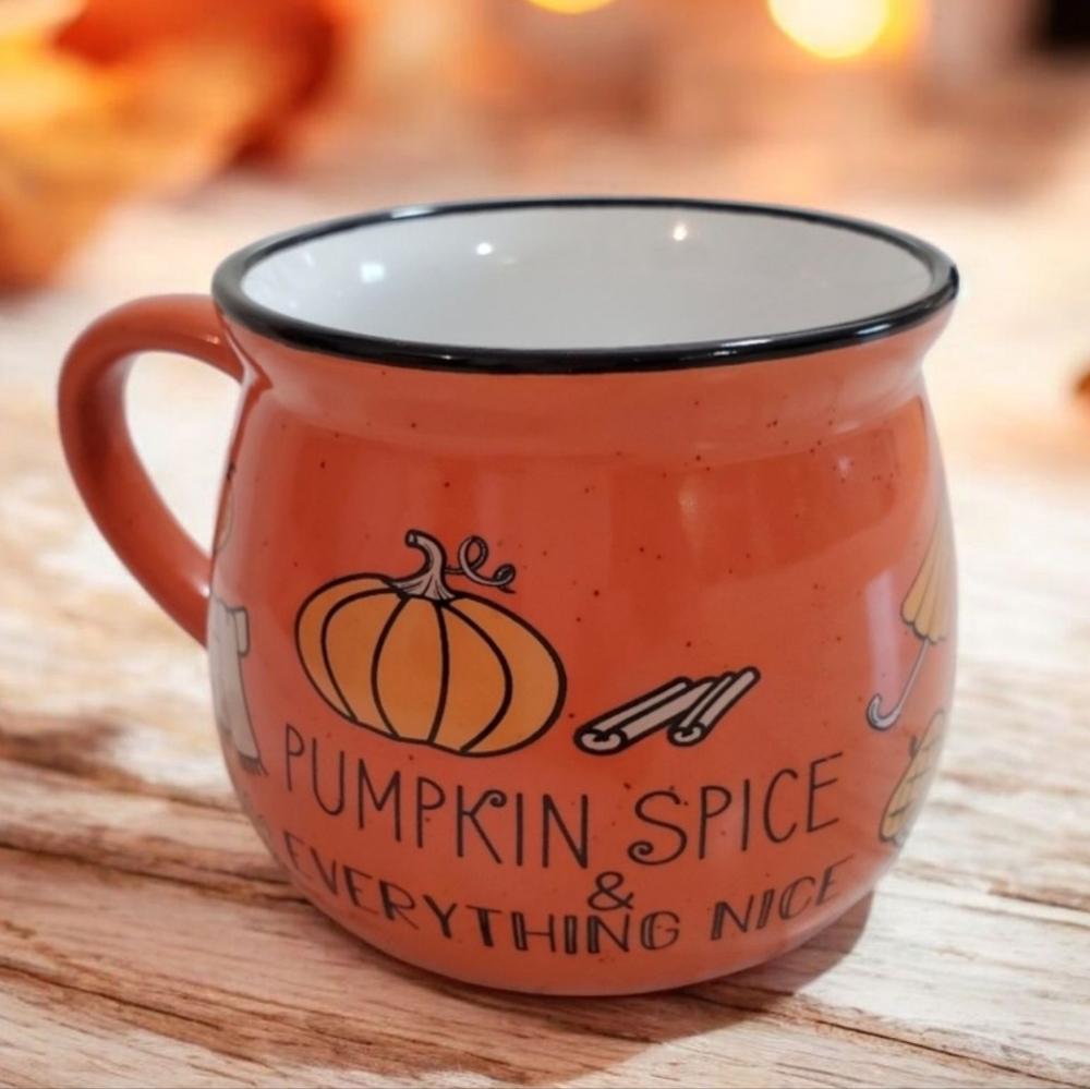 Wild Sage Pumpkin Spice Cauldron Enamel Mug 15oz